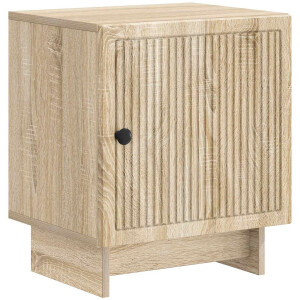 vidaXL - Nachtkastje - Sonoma - Eiken - 43 - x - 34,5 - x - 50 - cm - Bewerkt - hout