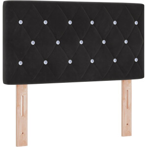 vidaXL - Hoofdbord - Zwart - 80 - cm - Fluweel