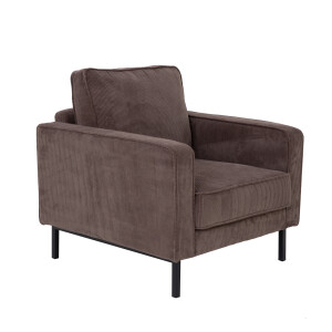Tower Living Fauteuil 'Norwich' Rib, kleur Bruin