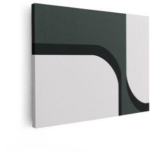 Artaza Canvas Schilderij Abstract - 80x60 cm - Wanddecoratie Modern - Muurdecoratie Geometrisch - Decoratie Woonkamer Minimalistisch