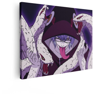 Artaza Canvas Schilderij Kabuto Yakushi - 120x90 cm - Anime Wanddecoratie Slangen - Muurdecoratie Naruto - Schilderijen Op Canvas Jongenskamer