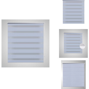 vidaXL Vitrage - Vitrages - Dubbel Rolgordijn - Dubbele Rolgordijnen - Duo Rolgordijn 90x150cm Wit