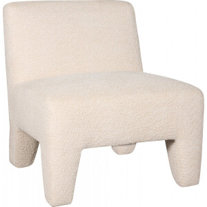 Fauteuil Leeds - Bouclé - Beige - 75x80x79 cm (BxHxD) - Koudschuim - Grove poten