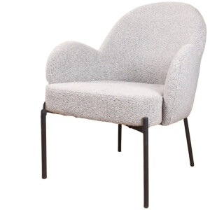 DS4U® Elza fauteuil boucle grijs - showroommodel