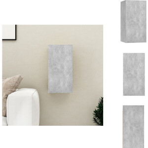 vidaXL Tv-kast - Tv-<a title="kast vergelijken" href="https://furn.nl/kasten">kasten</a> - Televisiekast - Televisiekasten - Tv-meubel 30-5x30x60 cm spaanplaat betongrijs