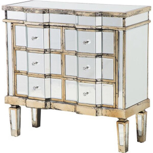BELIANI MOZELA - Commode - Zilver - Glas