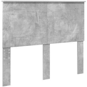 vidaXL - Hoofdbord - Beton - Grijs - Geconstrueerd - hout