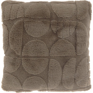 MILAN - Sierkussen - 45x45 cm - Abstract patroon - Korte fake-fur