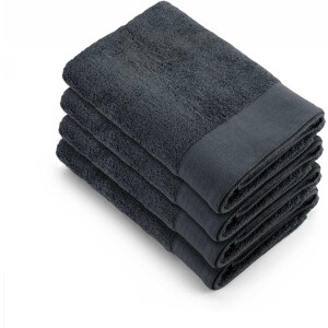 Walra handdoeken 70x140 Soft Cotton - 4-delig - Badlaken 550 g/m² - 100% Katoen - Handdoekenset Antraciet