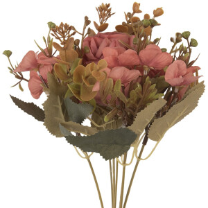 Clayre & Eef Kunstbloem 29 cm Roze Kunststof