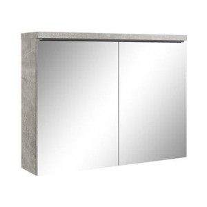 Badplaats Spiegelkast Paso 80 cm x 20 cm x 60 cm - Beton grijs
