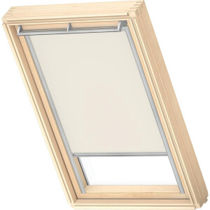 VELUX Origineel Verduisterend Rolgordijn (DKL), Zilveren Kozijn, UK04, Light Beige