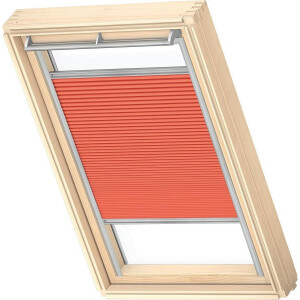 VELUX Origineel Verduisterend Plisségordijn (FHC), Zilveren Kozijn, MK08, Orange