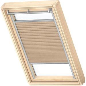 VELUX Origineel Plisségordijn (FHL), Zilveren Kozijn, PK10, Dusty Sand