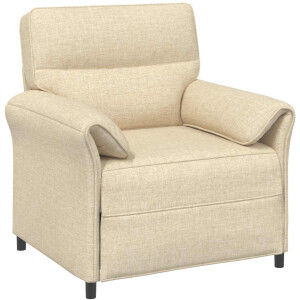vidaXL - Bank - 100% - polyester - metalen - frame - MDF, - Multiplex
