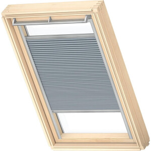 VELUX Origineel Verduisterend Plisségordijn (FHC), Zilveren Kozijn, CK02, Grey