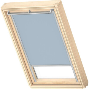 VELUX Origineel Verduisterend Rolgordijn (DKL), Zilveren Kozijn, P06, 406, Light Blue