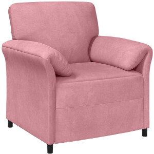 vidaXL - 1-Zits - Bank - Roze - 88 - x - 83 - x - 95 - cm - Fluweel
