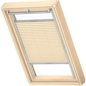 VELUX Origineel Plisségordijn (FHL), Zilveren Kozijn, P08, 408, Beige