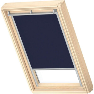 VELUX Origineel Verduisterend Rolgordijn (DKL), Zilveren Kozijn, MK06, Donkerblauw