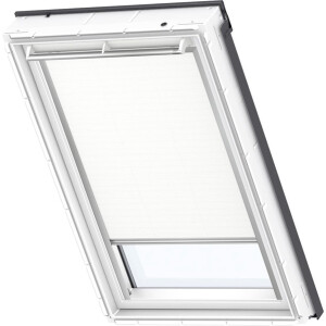 VELUX Origineel Verduisterend Rolgordijn (DKL), Zilveren Kozijn, F06, Wit