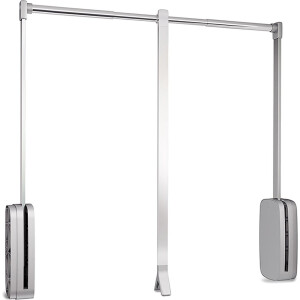 Emuca Opvouwbare garderobestang voor garderobekasten Sling, verstelbaar 830-1.150 mm, tot 12 kg, Staal, Verchroomd