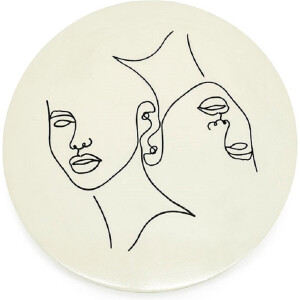 Furnilux Wanddecoratie - Abstract Clay 45x45 cm - Beige - Klein