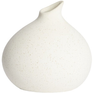 Vaas deco 17,5x15x17 cm ASSAGO Keramiek creme