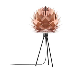 Umage Silvia Mini tafellamp copper - met tripod zwart - Ã 32 cm