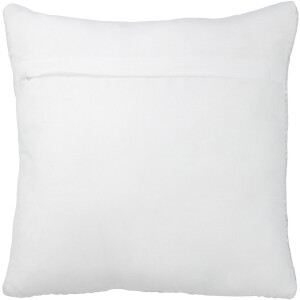 J-Line kussen Metaalachtig - polyester - zilver