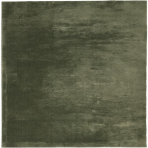 vidaXL - Vloerkleed - HUARTE - laagpolig - zacht - wasbaar - 160x160 - cm - bosgroen