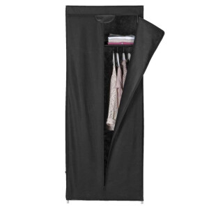 Leen Bakker - Garderobekast Luik - Antraciet - 157x60x45 Cm - Stof - Grijs