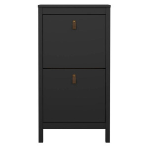 Leen Bakker - Schoenenkast Madeira - 102,9x53,8x24,6 Cm - Spaanplaat - Zwart - 53.8x102.9x24.6 Cm
