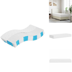 vidaXL Pocketveringmatras - Pocketveringmatrassen - Matras Pocketvering - Matras Pocketveren - Pocketveringmatras middelhard-hard 80x200 cm
