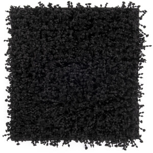 Heckettlane Badmat Onda - Badkamermat - Bidetmat - Antislip tapijt - 60x60 cm - Zwart