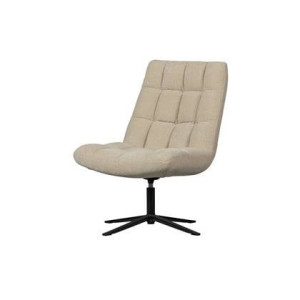 WOOOD Draaifauteuil Job - BouclÃ© - Zand - 101x70x85