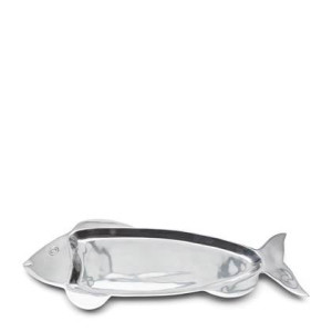 Riviera Maison Decoratieschaal Zilver - Long Island Fish - Aluminium