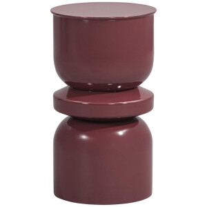 Leen Bakker - Bijzettafel Barcelona - 55xØ31 Cm - Metaal - Paars