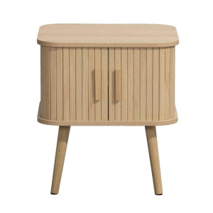 Leen Bakker - Bijzettafel Peter - 50x45x40 Cm - MDF - Bruin