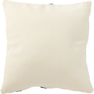 J-Line kussen Streep - textiel - wit/zwart