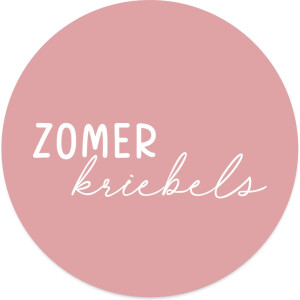 Label2X - Muurcirkel zomerkriebels roze - Ø 80 cm - Dibond - Multicolor - Wandcirkel - Rond Schilderij - Muurdecoratie Cirkel - Wandecoratie rond - Decoratie voor woonkamer of slaapkamer