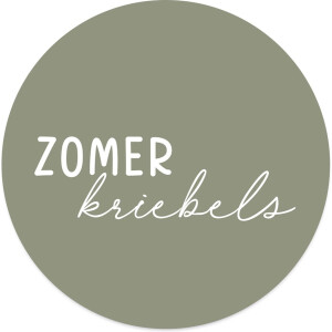 Label2X - Muurcirkel zomerkriebels groen - Ø 100 cm - Forex - Multicolor - Wandcirkel - Rond Schilderij - Muurdecoratie Cirkel - Wandecoratie rond - Decoratie voor woonkamer of slaapkamer