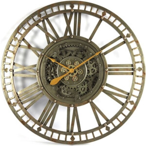 Grote Klok rond Farnham - 90cm - Bronsgrijs - Countryfield