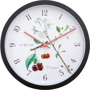 NeXtime Prunus – Buitenklok – 30.5 cm – Metaal – Wit – Weerbestendig