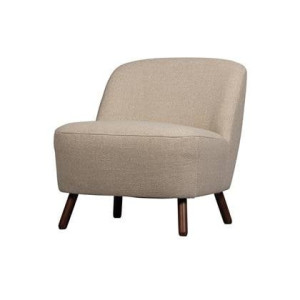 WOOOD Fauteuil Roan - Polyester - Zand - 72x71x79