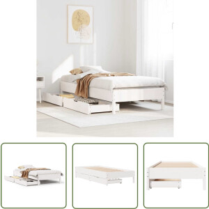 vidaXL Sleutelset - Dynamo Meter - Bedframe zonder matras massief grenenhout wit 90x190 cm - Gereedschap - Handgereedschap - Monteursgereedschap