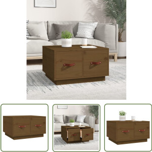 vidaXL Salontafel - 60x53x35 cm - Massief Grenenhout Salontafel - Hout - Houten Salontafel - Salontafeltje - Koffietafel