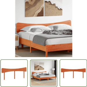 vidaXL Hoofdbord - 200 cm - Massief Grenenhout - Wasbruin Hoofd Bord - Bed Frame - Hoofdborden - Grenenhout Meubels - Hout Meubel