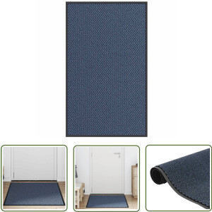 vidaXL Deurmat Blauwe Kleur - Voordeurmat - Deurmat 90x150 cm blauw - Anti Slip Deurmat - Vloer Bescherming - Interieur Accessoires