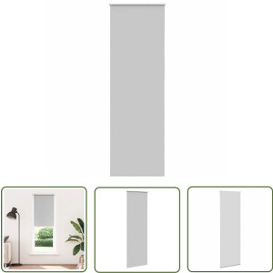 vidaXL Verduisterend - Rolgordijn - Rolgordijn verduisterend 75x210cm stofbreedte 70,7 cm polyester - Licht Grijs - Woonkamer - Slaapkamer